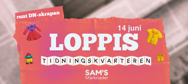 Loppis i Tidningskvarteren - 14 juni