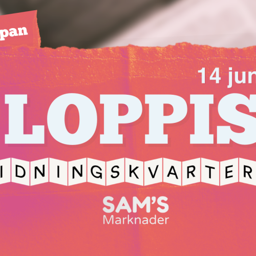 Loppis i Tidningskvarteren 14 juni