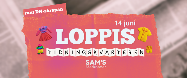 Loppis i Tidningskvarteren 14 juni